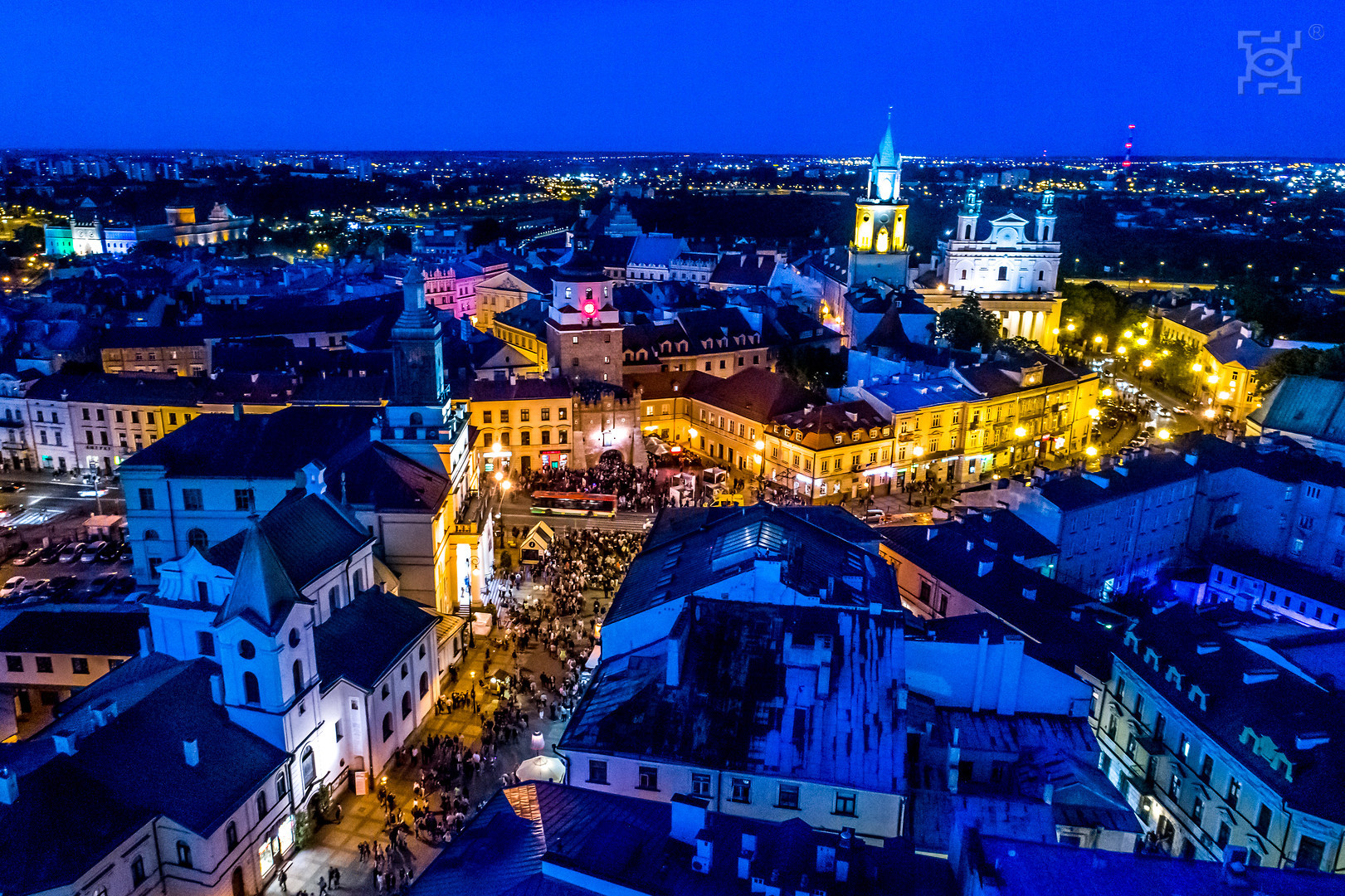 Lublin o zmierzchu